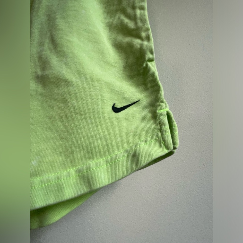 Nike Lime Green Shorts With Logos Size Medium - Picture 4 of 12
